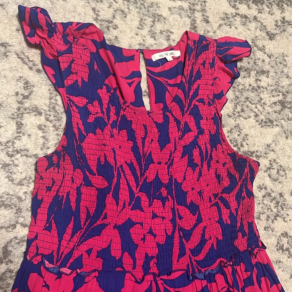 Abel The Label Smocked Floral Maxi Dress - Picture 2 of 5